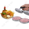 Miniatyrbild 4 av 4: TD® dubbelhål hamburgerköttpress Europeisk standard manuell köttpajpress