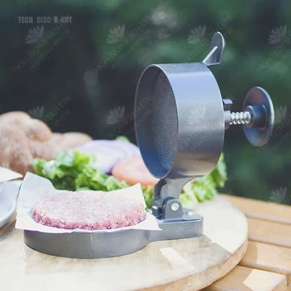 HTBE® TD® Professional Burger Press Hamburger Matlagning Grill Grill Stek Biff Nötkött Köttrestaurang Picknicktillbehör