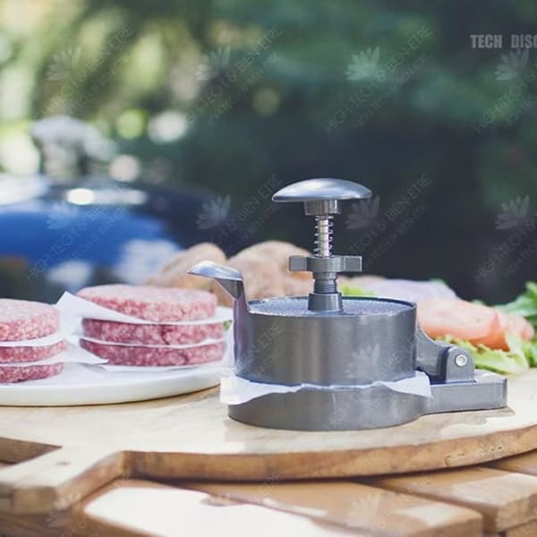 HTBE® TD® Professional Burger Press Hamburger Matlagning Grill Grill Stek Biff Nötkött Köttrestaurang Picknicktillbehör