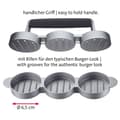 Miniatyrbild 4 av 4: Hamburgerpress - Westmark färspress - 622322E7 - Miniset med 4 hamburgertillbehör i aluminium