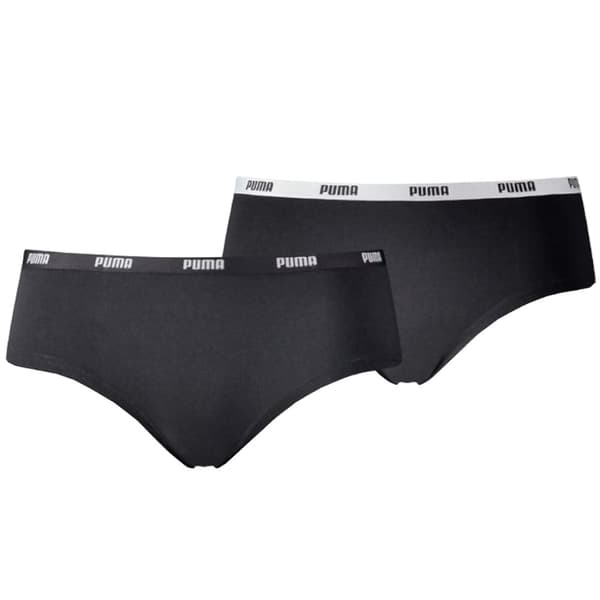Puma Hipsters 2 Pack 603022001-200, Kvinna, Trosor, Svart Black XS