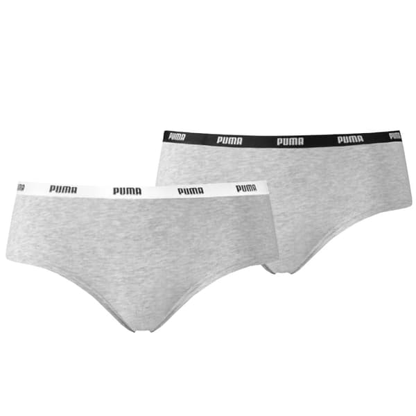 Puma Hipsters 2 Pack 603022001-328, Kvinna, Trosor, Grå Grey XS