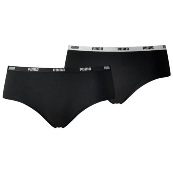 Puma Hipsters 2 Pack 603032001-200, Kvinna, Trosor, Svart Black XS