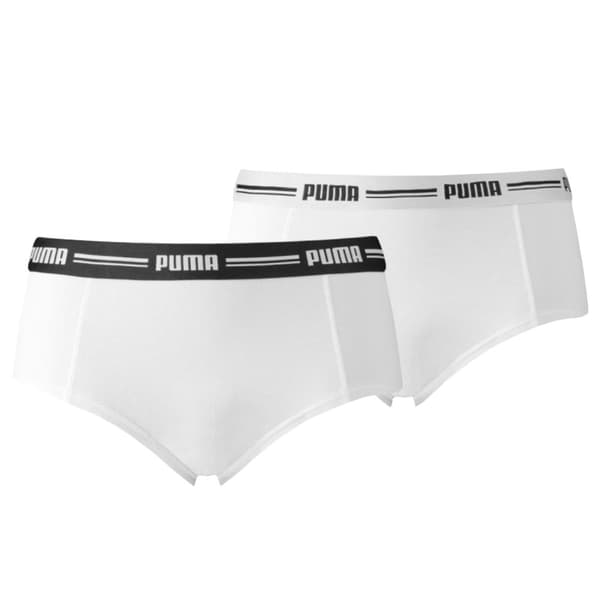 Puma Mini Short 2 Pack 603033001-317, Kvinna, Trosor, Vit