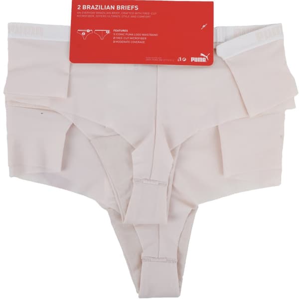 Puma Brazilian Briefs 2 Pack 603051001-187, Kvinde, Trusser, Lyserød