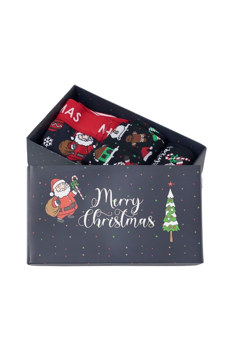 Set Kenny med 2 par julstrumpor och 1 par julkalsonger