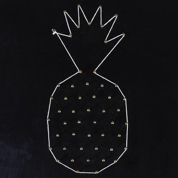 String Art Box - Blackboard Ananas tråd konst 22 x 22 cm