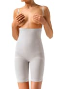Miniatyrbillede 1 af 3: Control Body 410604 High Waist Long Shaping Shorts Bianco
