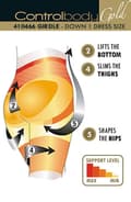 Miniatyrbillede 6 af 7: Control Body 410466 Shaping Girdle Skin
