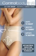 Pikkukuva 5 / 6: Control Body 311370 High Waist Shaping Brief Skin