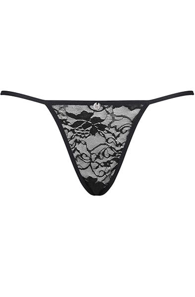 Obsessive Kokietta Thong Black Trosa