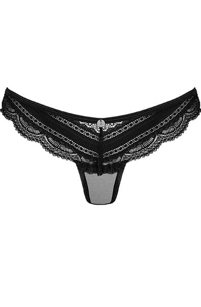 Obsessive Ivannes Panties Black Spetstrosa