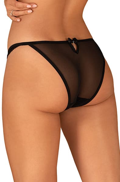 Obsessive Ivannes Panties Black Spetstrosa