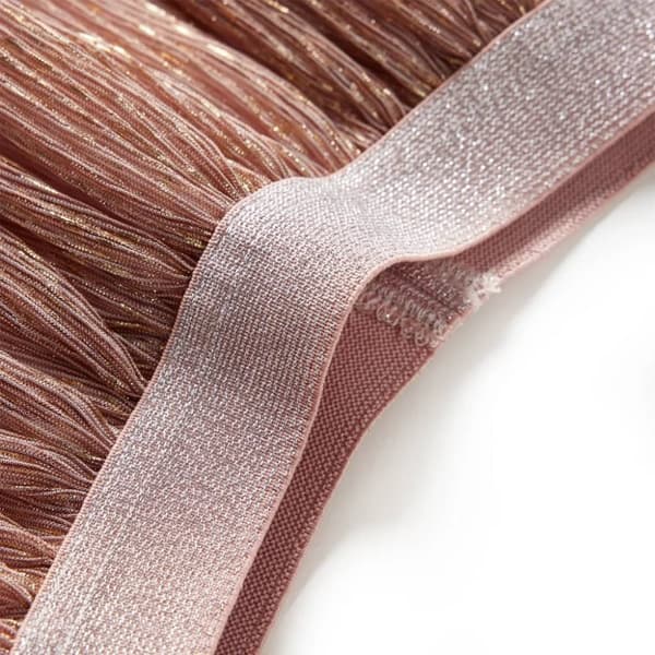 vidaXL Kjol med glitter för barn ljusrosa 92