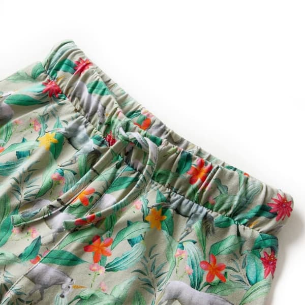 vidaXL Barneshorts med snor lysekaki 116
