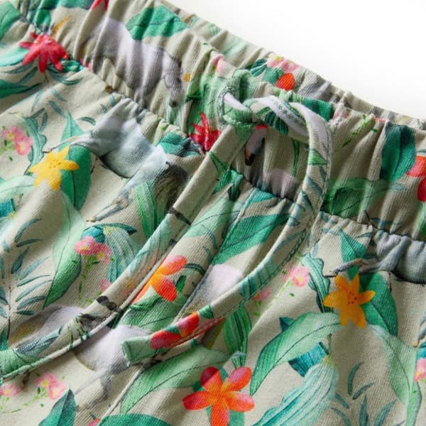 vidaXL Barneshorts med snor lysekaki 116