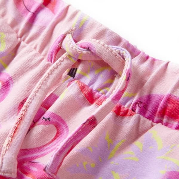 vidaXL Barneshorts med snor lyserosa 116