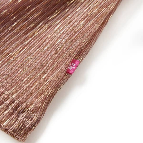 vidaXL Kjol med glitter för barn ljusrosa 140