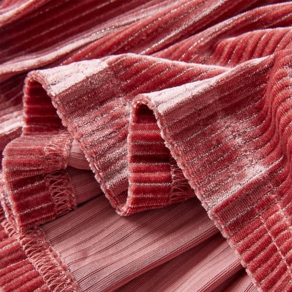 vidaXL Plissert skjørt for barn medium rosa 92