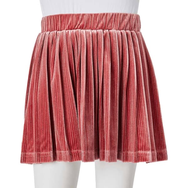vidaXL Plissert skjørt for barn medium rosa 92