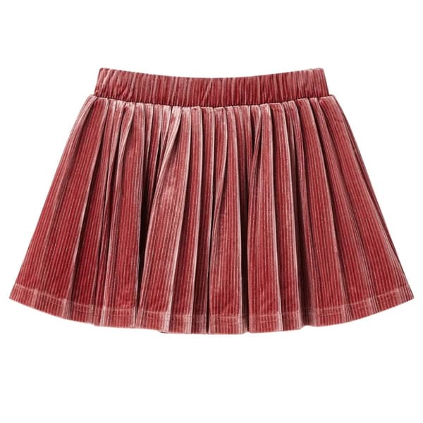 vidaXL Plissert skjørt for barn medium rosa 92