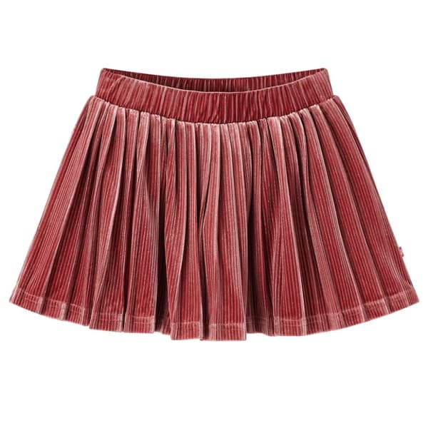 vidaXL Plissert skjørt for barn medium rosa 92