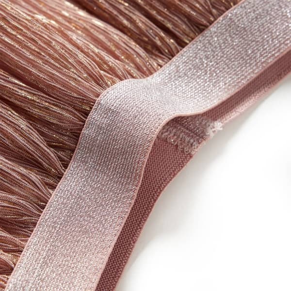 vidaXL Kjol med glitter för barn ljusrosa 128