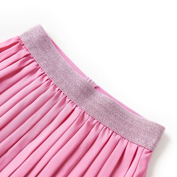 vidaXL Plisserad kjol för barn rosa 140