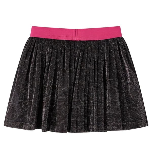 vidaXL Plisserad kjol för barn glitter marin 140