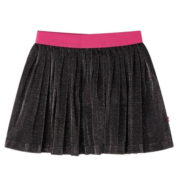 vidaXL Plisserad kjol för barn glitter marin 104