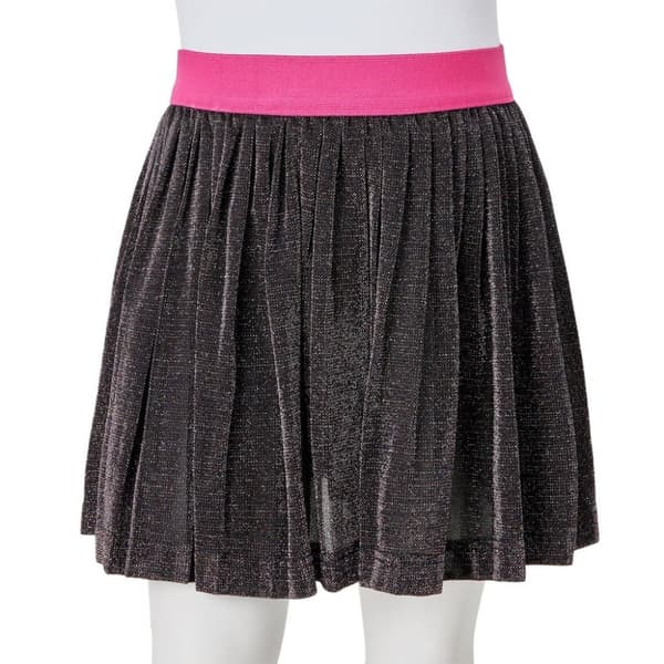 vidaXL Plisserad kjol för barn glitter marin 116