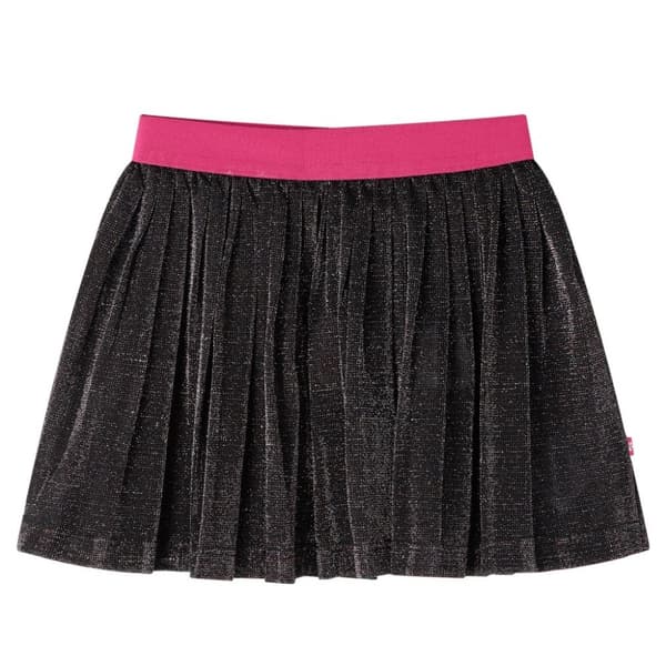 vidaXL Plisserad kjol för barn glitter marin 116