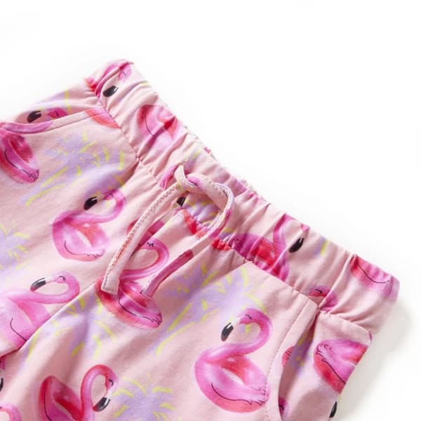vidaXL Barneshorts med snor lyserosa 104
