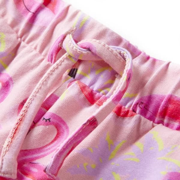 vidaXL Barneshorts med snor lyserosa 104