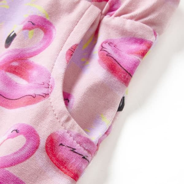 vidaXL Barneshorts med snor lyserosa 104