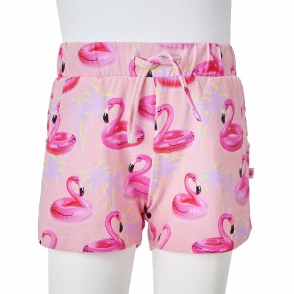 vidaXL Barneshorts med snor lyserosa 104