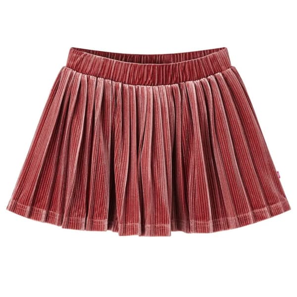 vidaXL Nederdel til børn str. 116 plisseret pink