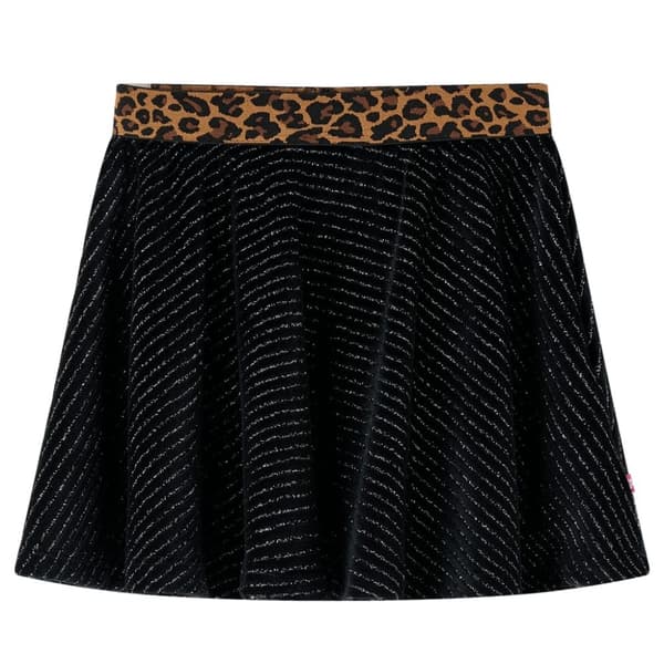 vidaXL Nederdel til børn str. 92 leopardmønster sort