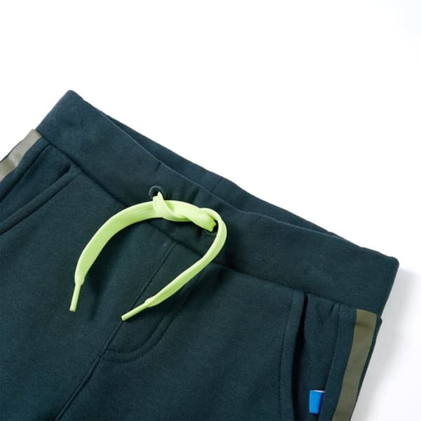 vidaXL Joggebukser for barn med snor mosegrønn 92