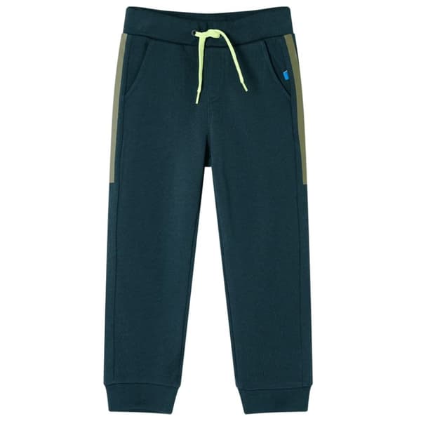 vidaXL Joggebukser for barn med snor mosegrønn 92