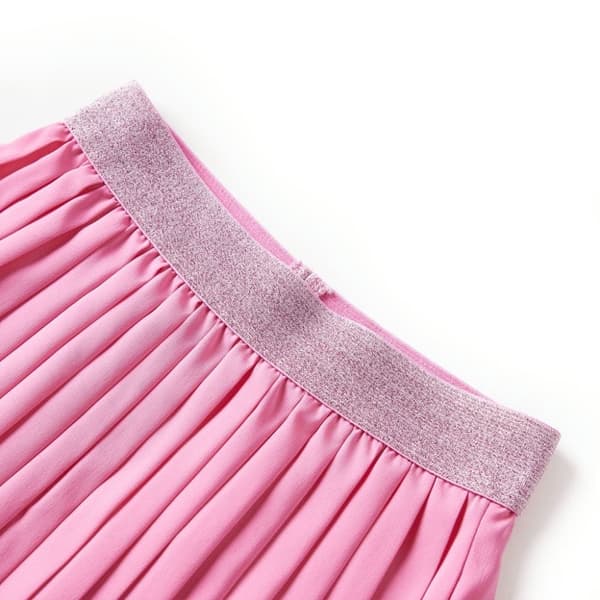 vidaXL Plisserad kjol för barn rosa 92
