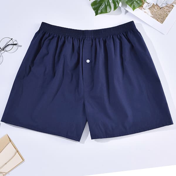 Lös boxershorts i vävd bomull för män 5-pack