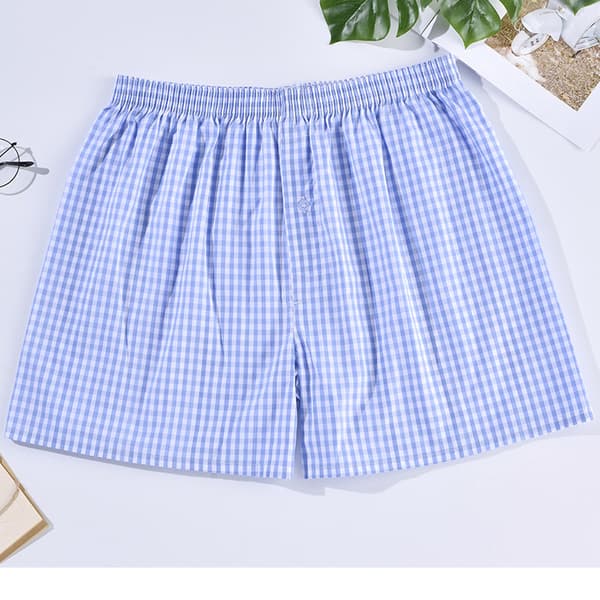 Lös boxershorts i vävd bomull för män 5-pack