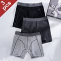 Miniatyrbild 4 av 4: INF Boxershorts i bomull för män Mjuka ventilerande kalsonger 3-pack