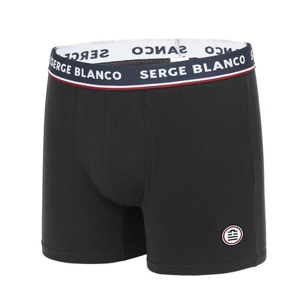 Boxershorts i stretchig bomull för män - SERGE BLANCO - Paket med 4 - Flerfärgad