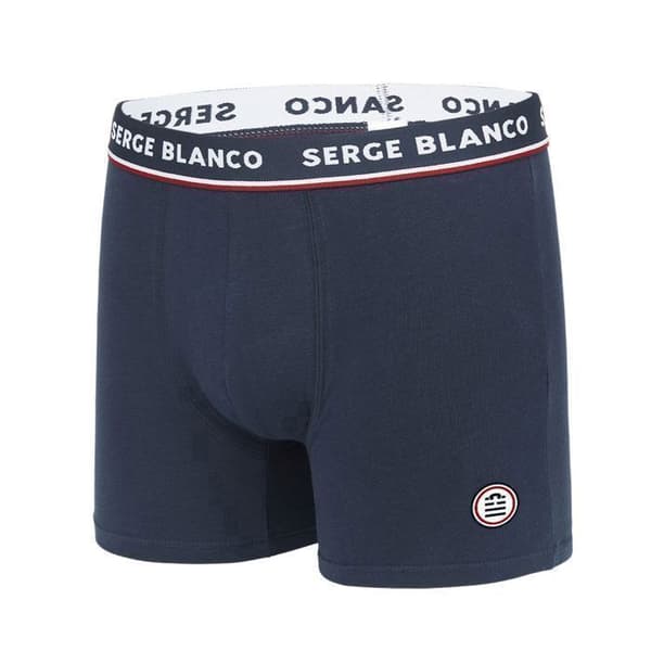 Boxershorts i stretchig bomull för män - SERGE BLANCO - Paket med 4 - Flerfärgad