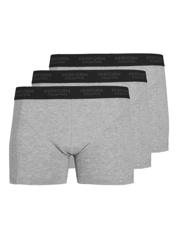 The Original Performance Trunks 3-pack - Grey Melange Grå Melange S