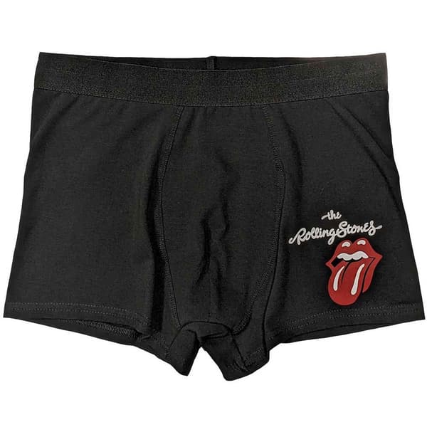 The Rolling Stones Classic Tongue Logo Boxer Shorts Black M