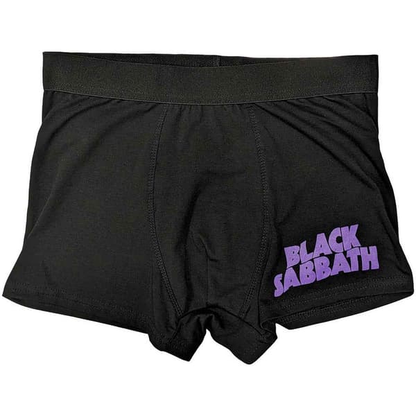 Black Sabbath Wavy Band Logo Boxer Shorts