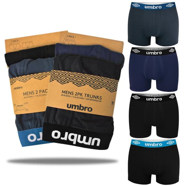 Herra UMBRO Premium Boxerit - 4pak - Mukavia Ja Tyylikkäitä Boxereita - Merkkialusvaatteet Miehille